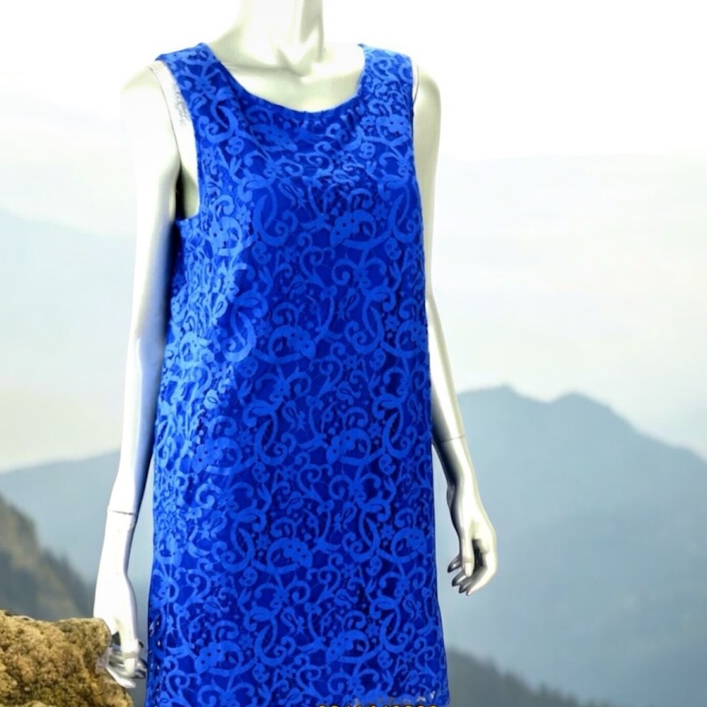 H & M ‎ Polynesian Blue Lace Tunic Back Zipper
Short Dress
M